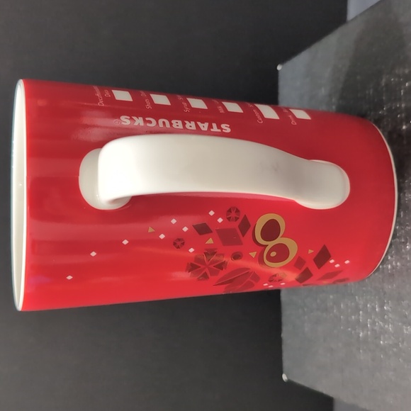 Starbucks 16oz 2016 Red Ceramic Holiday Coffee Mug with Siren Logo. - Picture 3 of 8